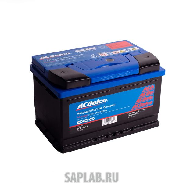 Купить ACDELCO 19375456 Аккумулятор ACDelco 77 А/ч прямая L+ EN750 А 278x175x175 19375456