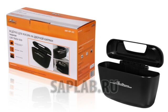 Купить AIRLINE ABTDP02 Ведёрко для мусора на дверной карман, черное