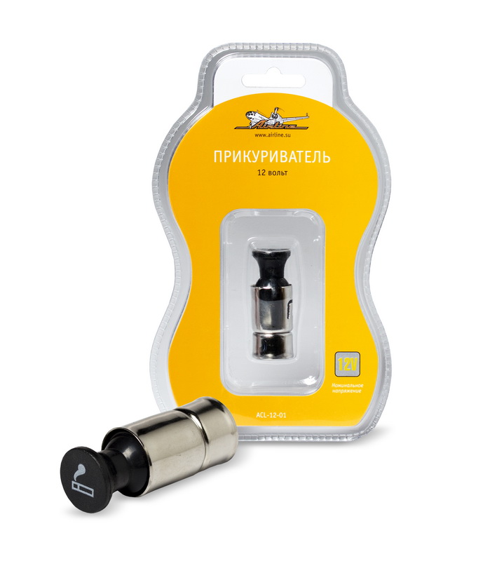 Купить Airline ACL1201 Прикуриватель для а/м 2101-099, ОКА, 2141, Газель, Таврия, Волга, УАЗ, Автобусы подвижная часть 12В