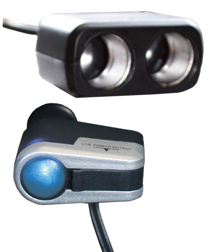 Купить Zeus ZA501 ZA501 Разветвитель прикуривателя 2 гнезда + USB, 12В