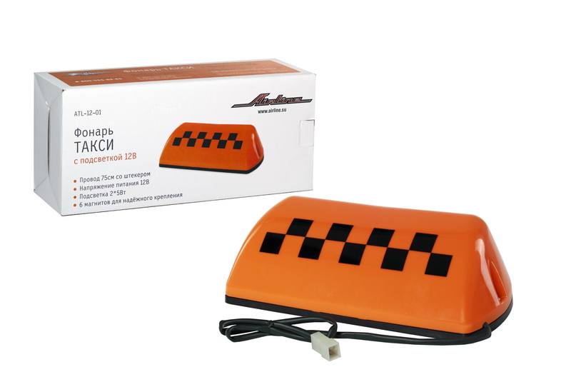 Купить Airline ATL1201 Фонарь ТАКСИ с подсветкой 12В