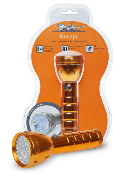 Купить Airline AFL4103 Фонарь на батарейках LEDx41 алюминиевый